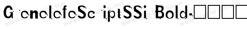 GrenelefeScriptSSi Bold字体转换